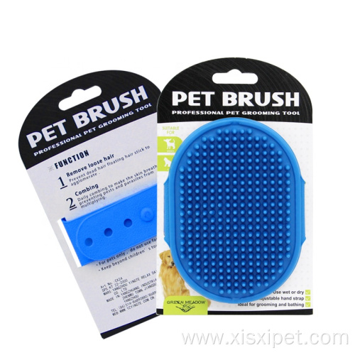 Cheap Rubber Pet Grooming Massage Bath Brush